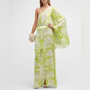 Alexis Lio Lime Green Asymmetrical Dress